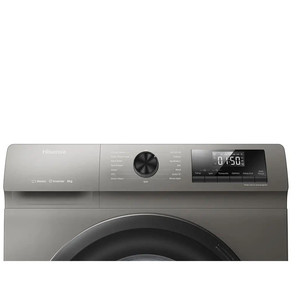 Machine à laver Hisense 8 kg Frontal-Automatique INVERTER Modèle : WM 8014T WFQP