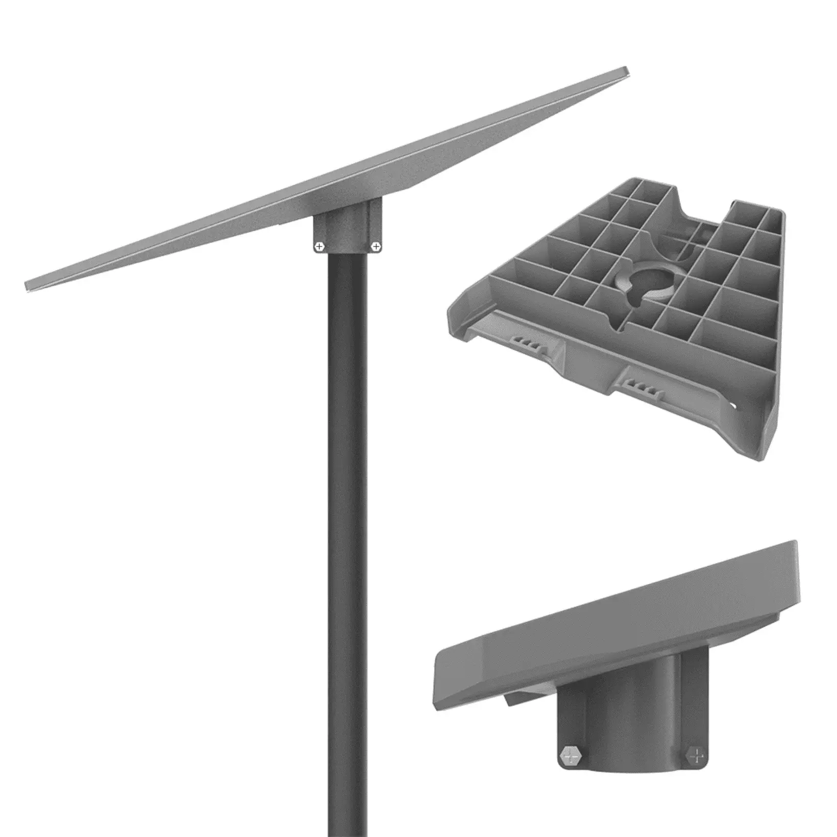Support sur Tuyau Starlink Gen 3, Kit de Montage d'adaptateur de Montage sur Poteau , Gris