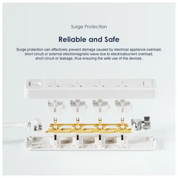 Multiprise Oraimo PowerHub C 2M 4-AC 3-USB