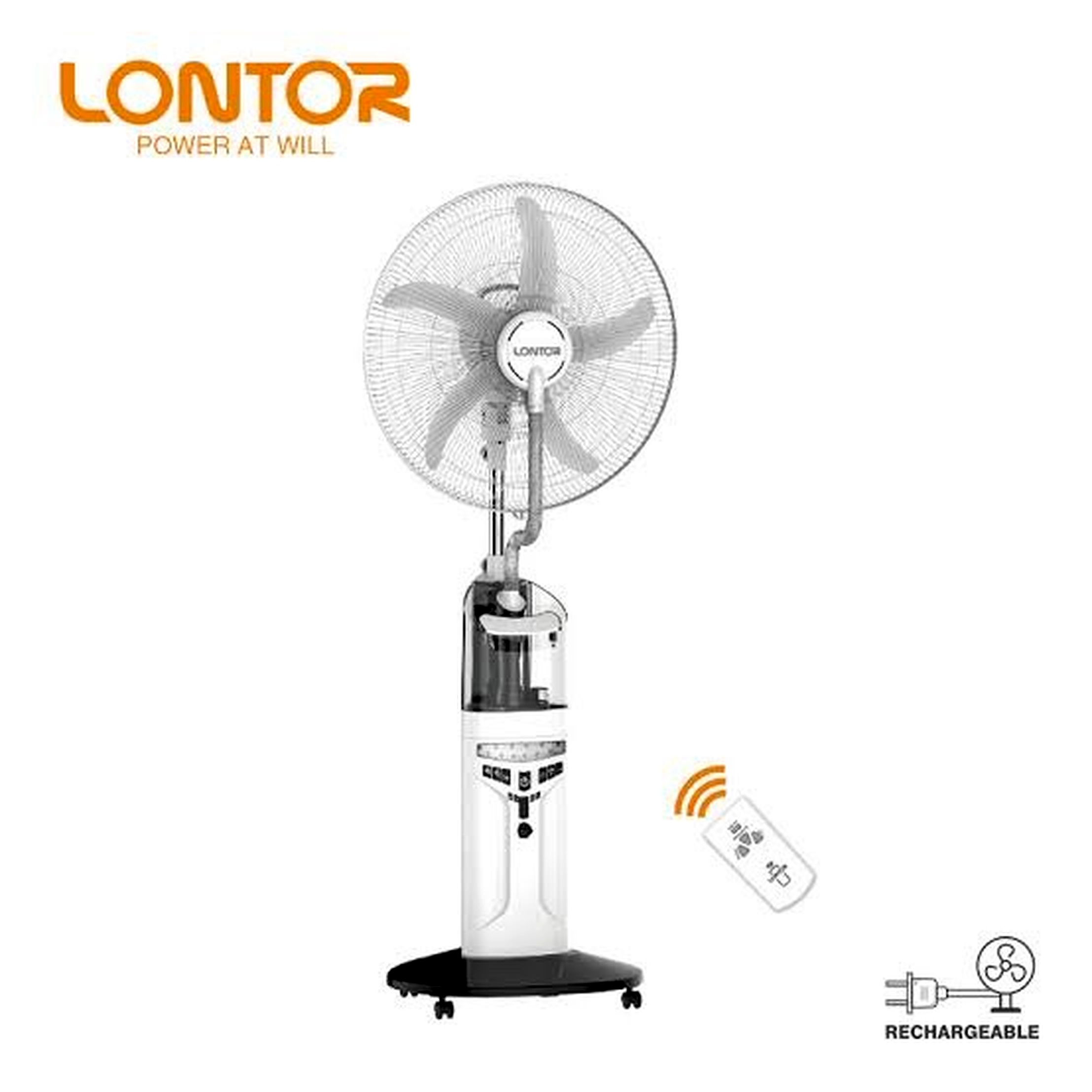 VENTILATEUR BRUMISATEUR RECHARGEABLE CTL-CF046R